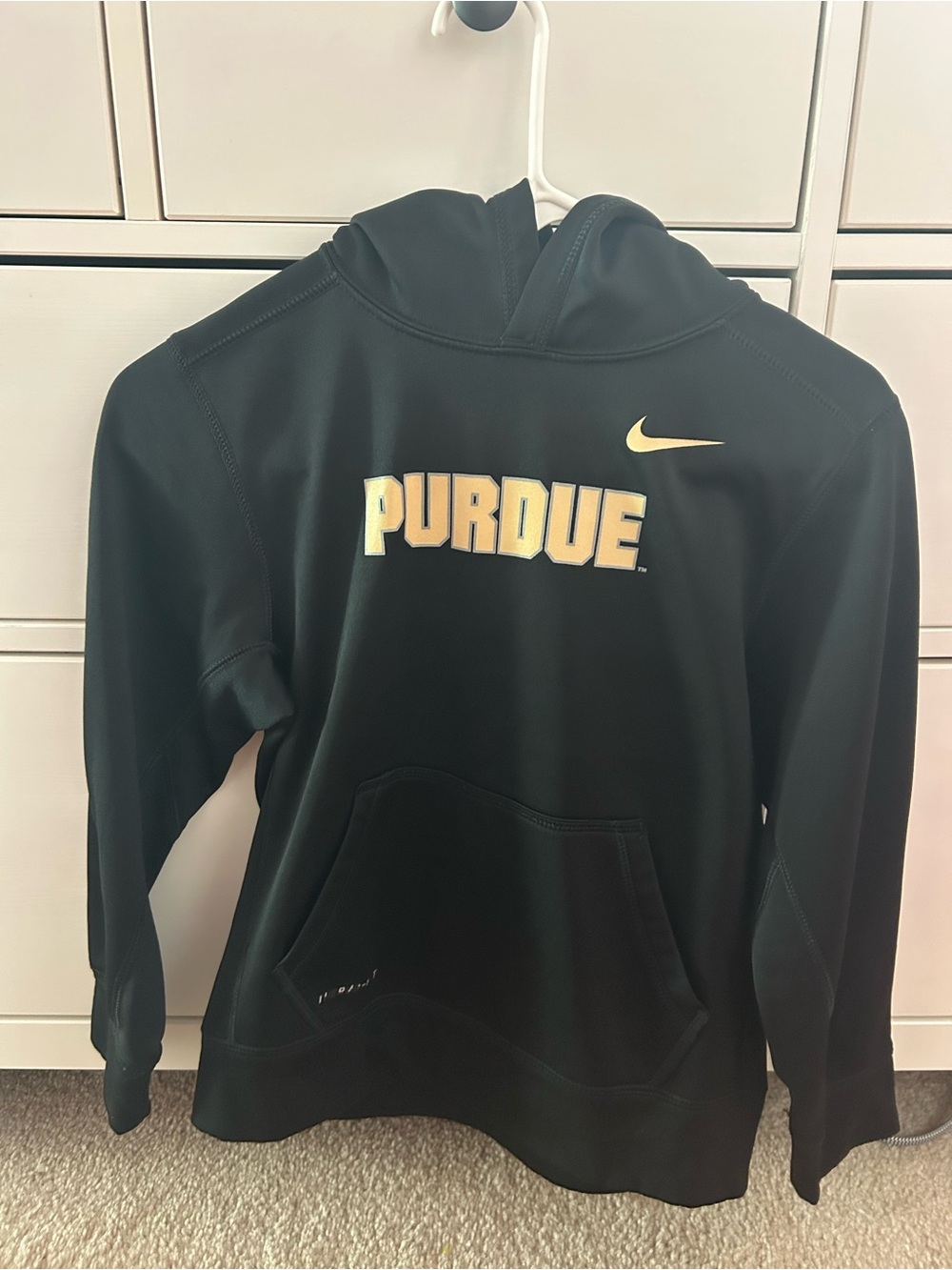 Nike Black & Gold Purdue Pullover Hoodie